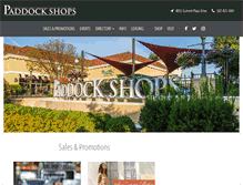 Tablet Screenshot of paddockshops.com